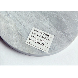 Cheap Kitchen Plain Dark Gray Circular Marble Cheese Board For Professional Manufacture