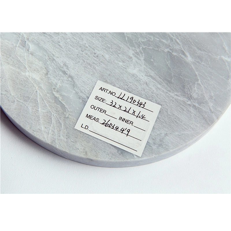 Cheap Kitchen Plain Dark Gray Circular Marble Cheese Board For Professional Manufacture