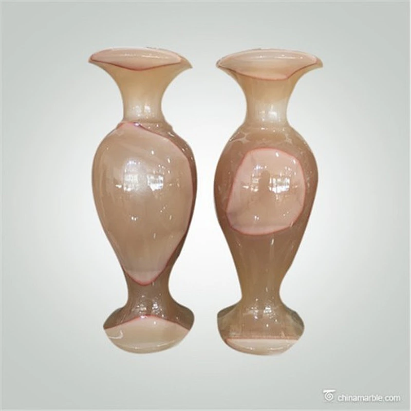 Pakistan Wholesalers Handicraft Polished Onyx Marble Flower Vase