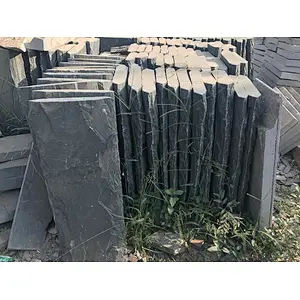 Black Slate  Chiseled Border Tile Swimming Pool Coping Stones