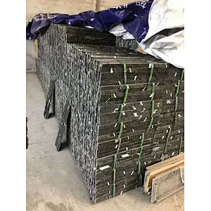 Lightning Black Granite Natural Culture Stone/Stacked Stone Panel/Granite Wall Cladding Design