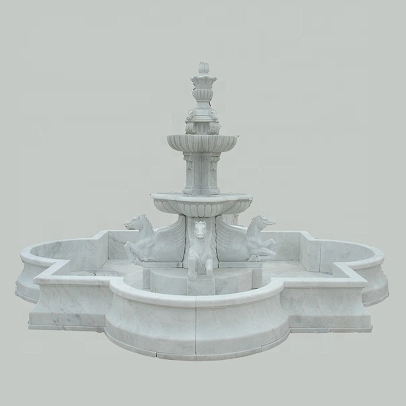Outdoor Marble Water Fountain Stone garden