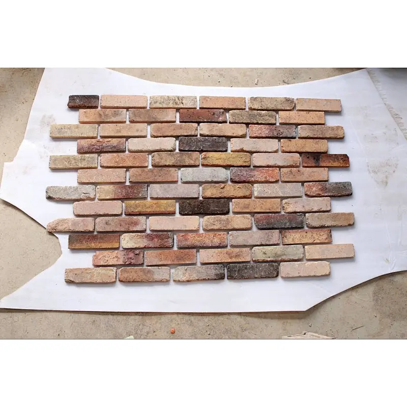 Yellow Thin Old Used Fire Brick Veneer for Building Wall