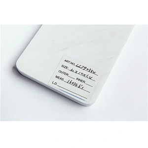 Cheap Kitchen WHITE Rectangle Marble Cheese Board For Professional Manufacture