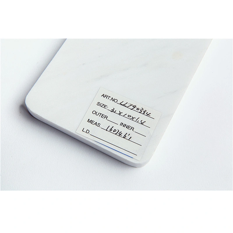 Cheap Kitchen WHITE Rectangle Marble Cheese Board For Professional Manufacture