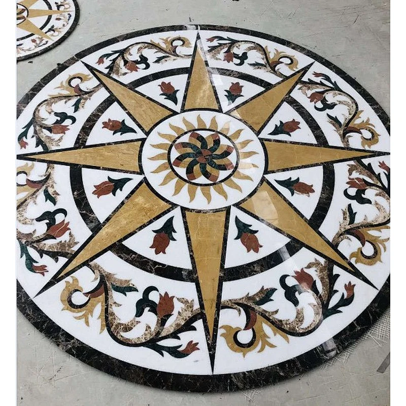 Marble Medallion Water Jet Tile/Kitchen Medallion/Tile Floor Medallions