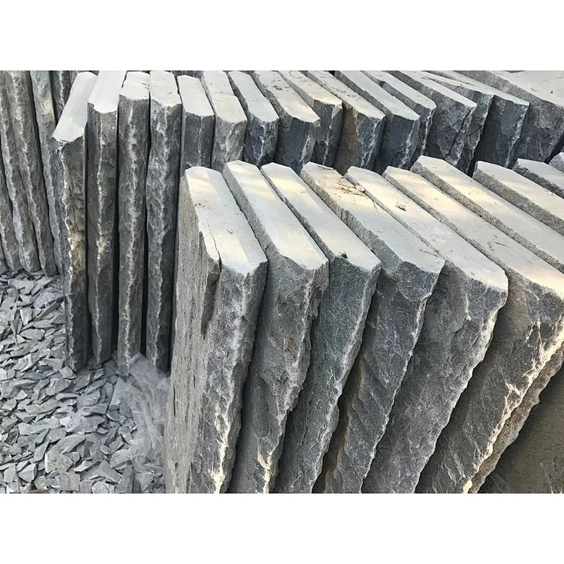 Black Slate  Chiseled Border Tile Swimming Pool Coping Stones