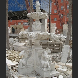 Stone Horse Fountain Bowls