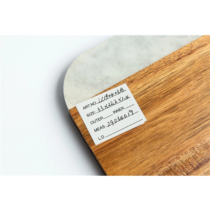 Marble mosaic acacia plate Irregular  Plate Dish Stone tableware