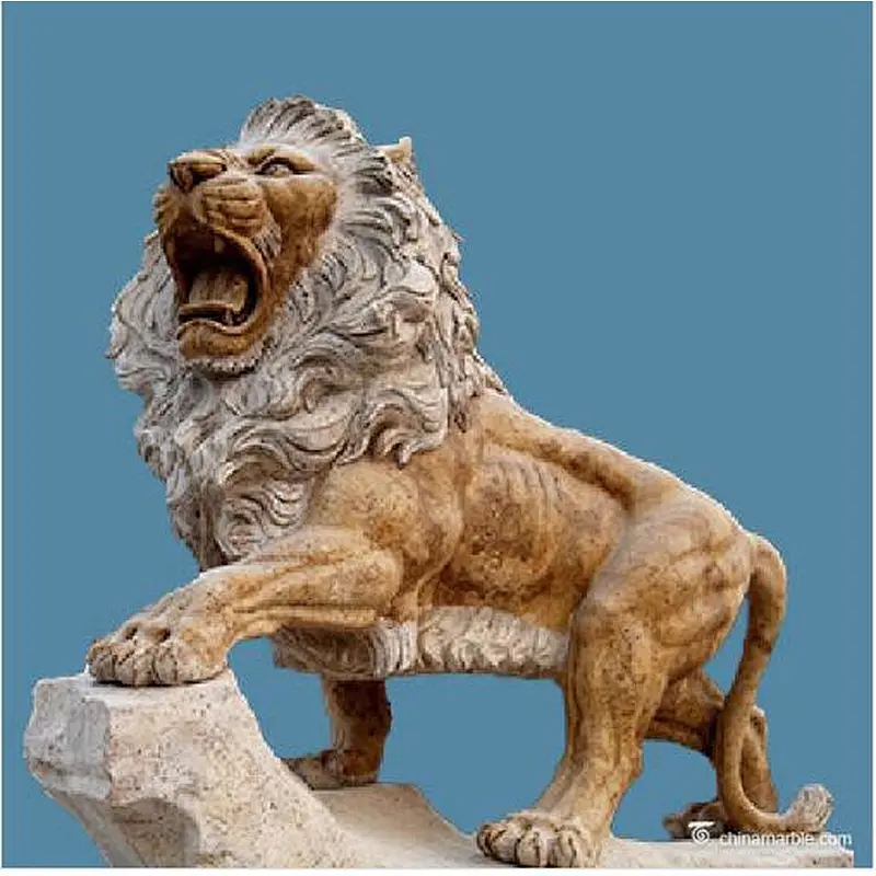 lion stone sculpture in stone sculpture modern