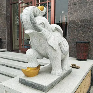 life size elephant sculpture/stone elephant sculpture/giant elephant statue