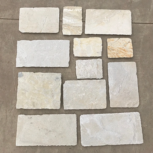 Natural White Quartz Dry Stack Stone, Stone Look Siding, Stacked Stone Tiles