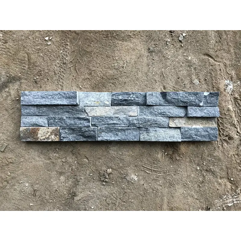 Blue Quartzite Meshed Cement Back Decorative Wall Cladding/Stone Exterior Wall/Stone Veneer Sheet