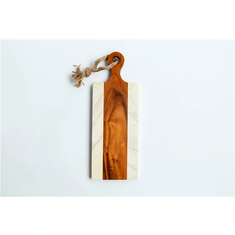 CHEAP kitchen supplies Marble mosaic acacia plate Irregular Plate Dish Stone tableware Dark wood grain Light wood grain