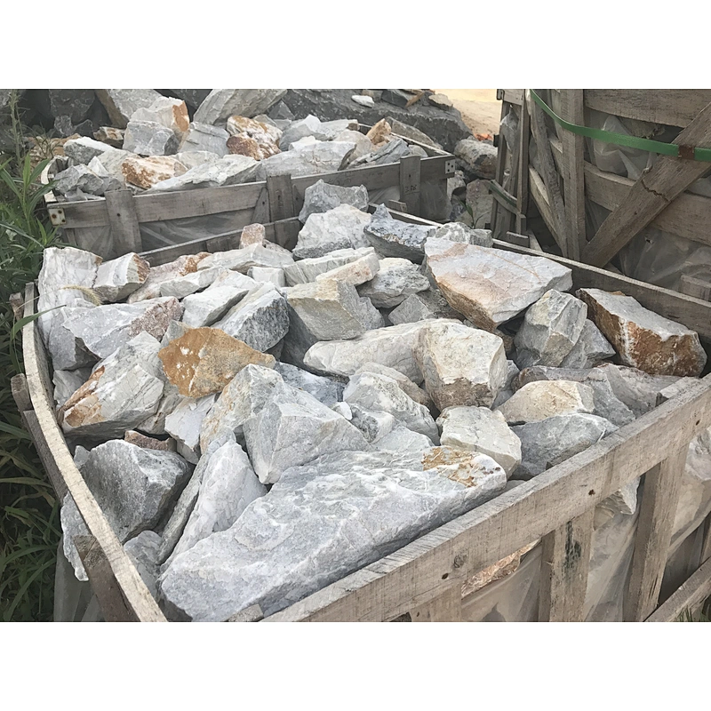 Blue Crazy Limestone Dry Loose Masonry Stone For Retaining Wall