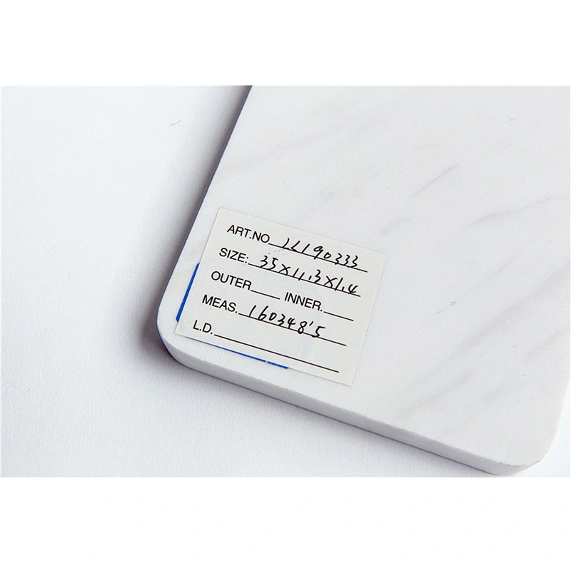 Cheap Kitchen WHITE Rectangle Marble Cheese Board For Professional Manufacture