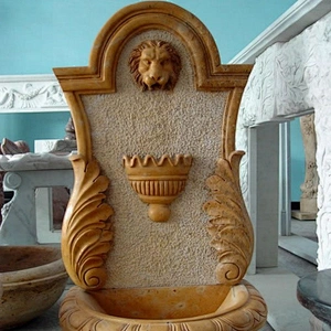 Garden Lion Wall Fountain