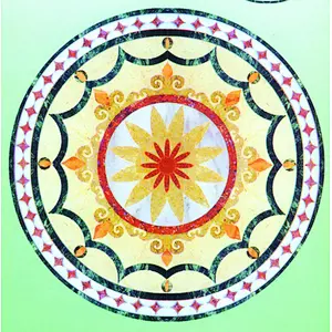 Marble Water Jet Medallion/Water Jet Marble Floor Medallion/Water Cut Floor Medallion