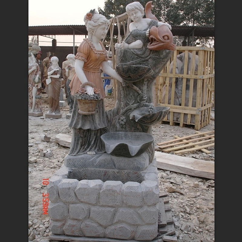 French Water Fountain Statues