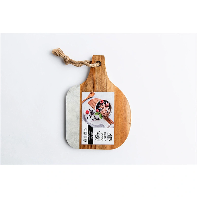 Marble mosaic acacia plate Irregular  Plate Dish Stone tableware