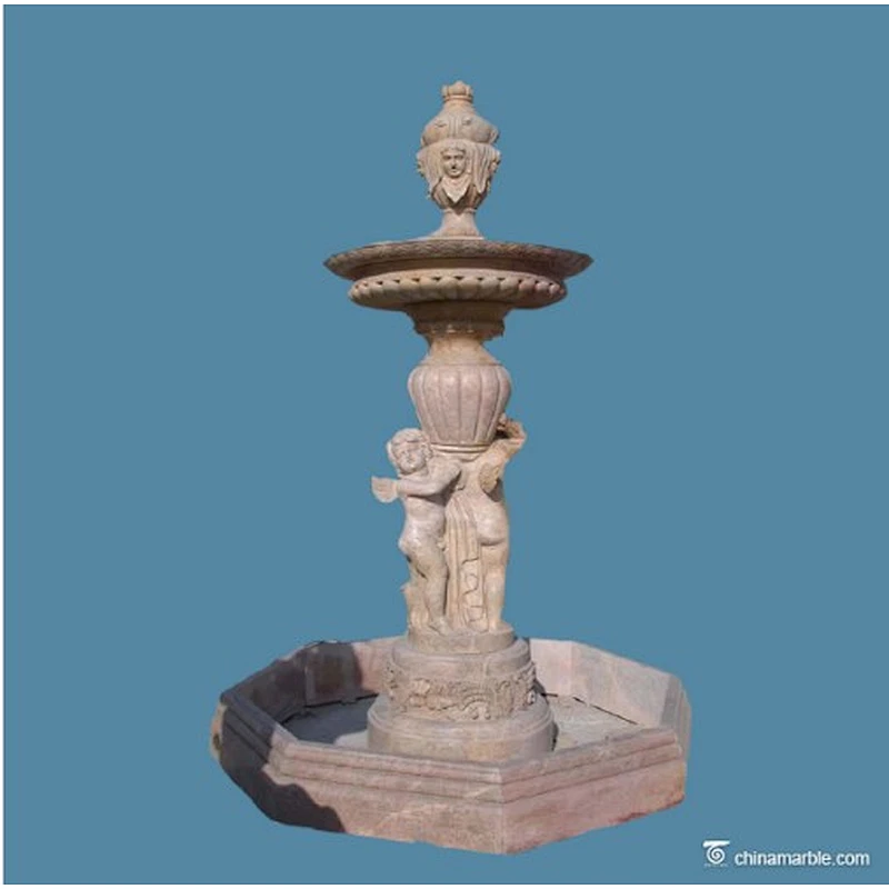 Outdoor Water Fountain Garden Decoration,Natural Marble Water Fountain