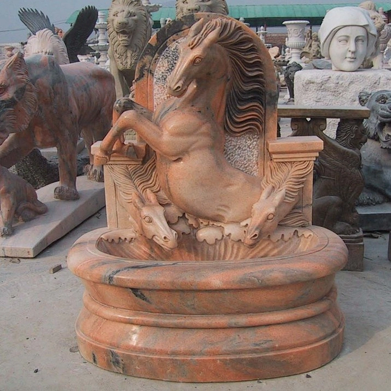 Stone Horse Fountain Bowls
