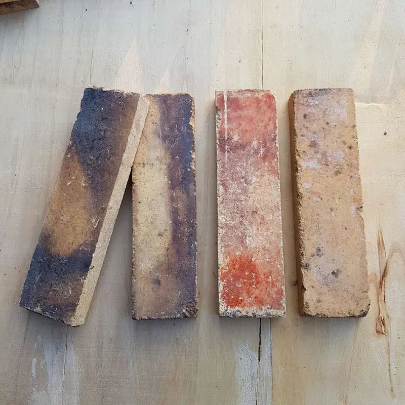 Reclaimed Antique Thin Brick Veneer Used Fire Clay Brick for Building Wall