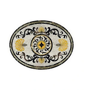 Medallion Tile/Lowes Medallion Floor/Waterjet Marble Medallion
