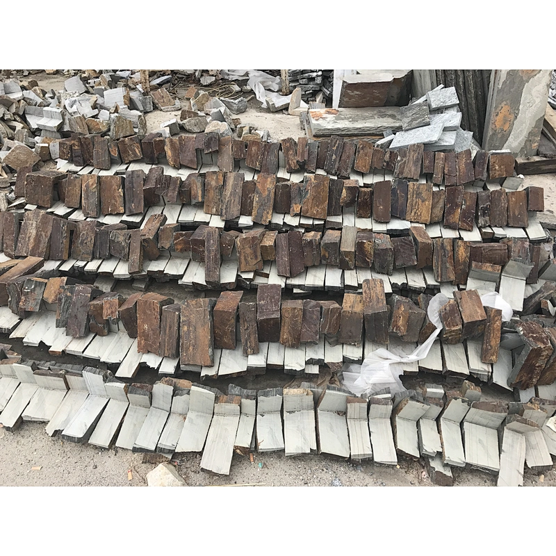 Rust Slate Dry Loose Stone Decorating Wall Stone/Stacked Stone Wall/Natural Stone Thin Veneer