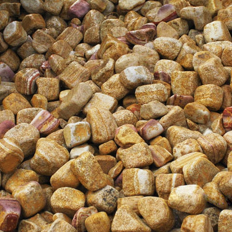 Irregular Round Shape Natural Polished Stone Pebble And Cobble