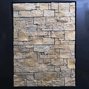 Cement Mesh Back Rust Slate Natural Veneer Cultured Stacked Stone