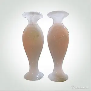Handicraft Home Decor Onyx Marble Stone Flower Bottle Handicraft Works