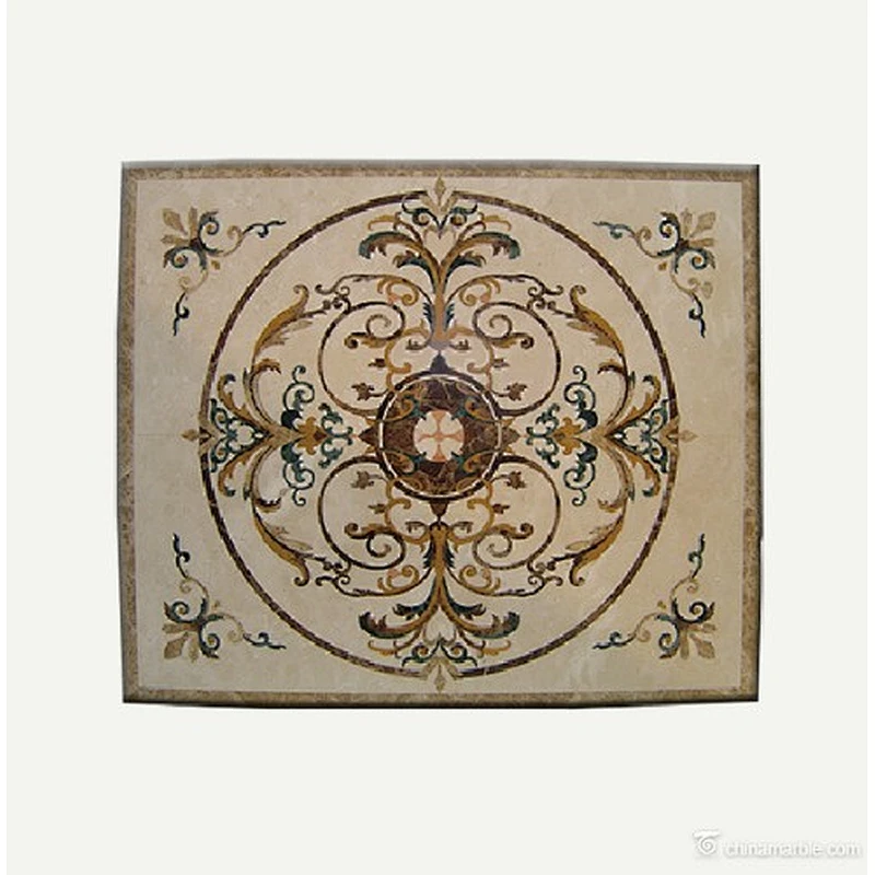 Tile Round Mosaic Medallion Floor Patterns/Marble Floor Medallion/Foyer Medallion Floor