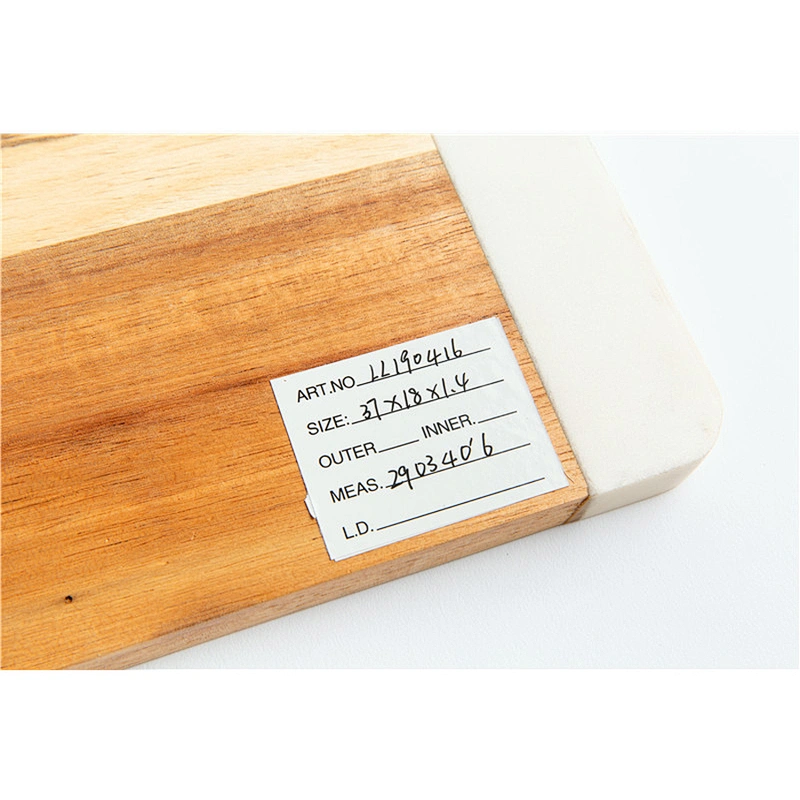Cheap kitchen supplies food dinner plate marble gray solid wood plate rectangular tray