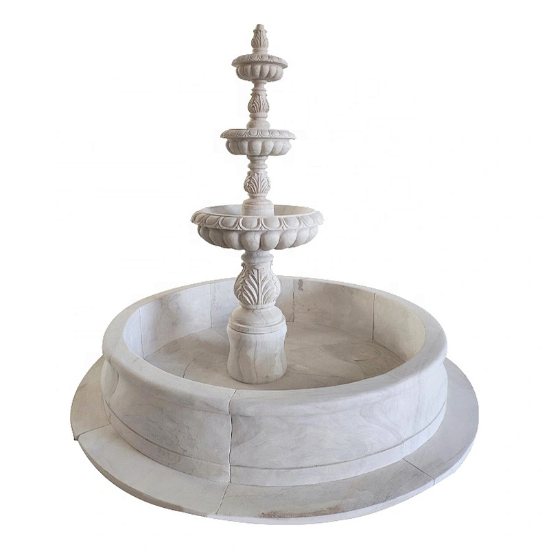 Custom Garden Decor Marble Large Outdoor Stone Fountain