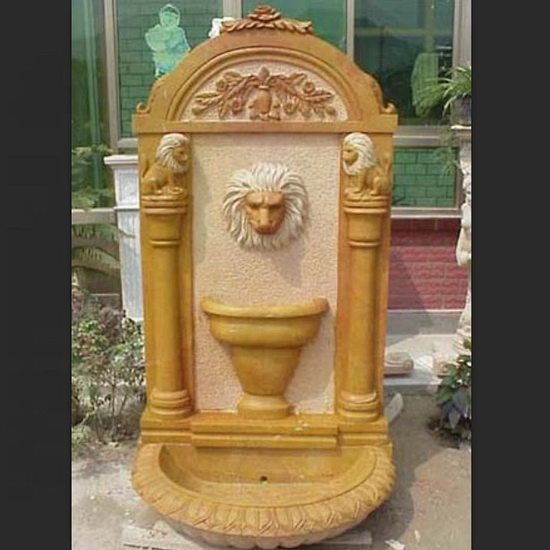 Garden Lion Wall Fountain