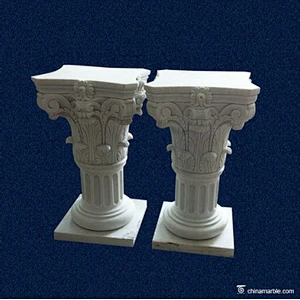 stone pillar pedestal design/stone pillar caps/onyx marble pillar