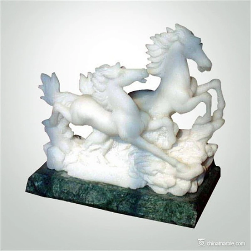 Jade Horse Statue Sculpture