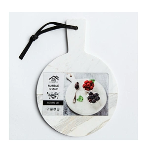 Cheap Kitchen Grey And White Split Joint Marble Cheese Board For Professional Manufacture