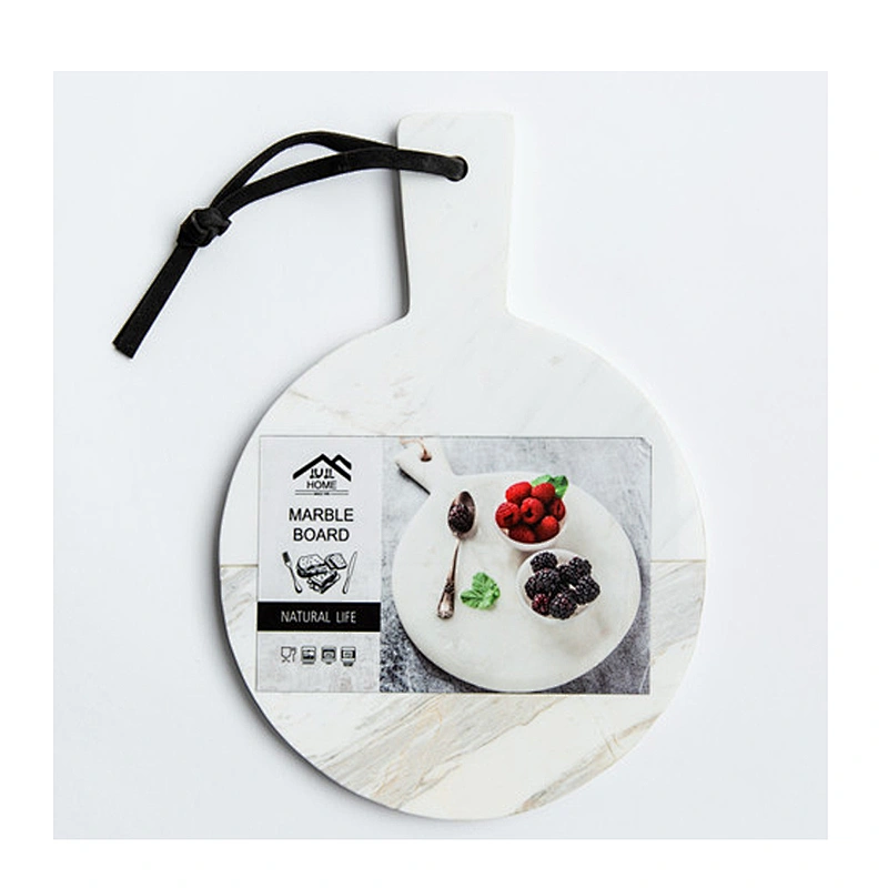 Cheap Kitchen Grey And White Split Joint Marble Cheese Board For Professional Manufacture