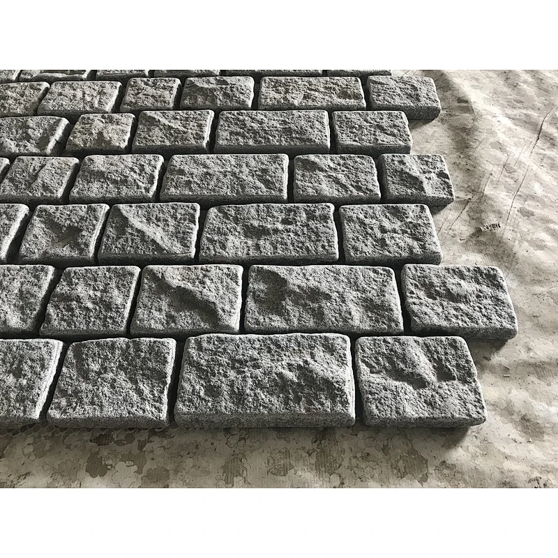 Cheap Price Tumbled Grey Granite Sidewalk Mesh Net Paving Stone for Patio Pavers