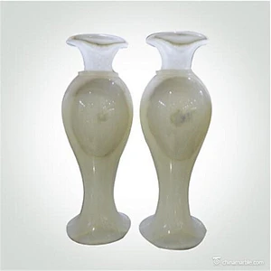 Pakistan Wholesalers Handicraft Polished Onyx Marble Flower Vase