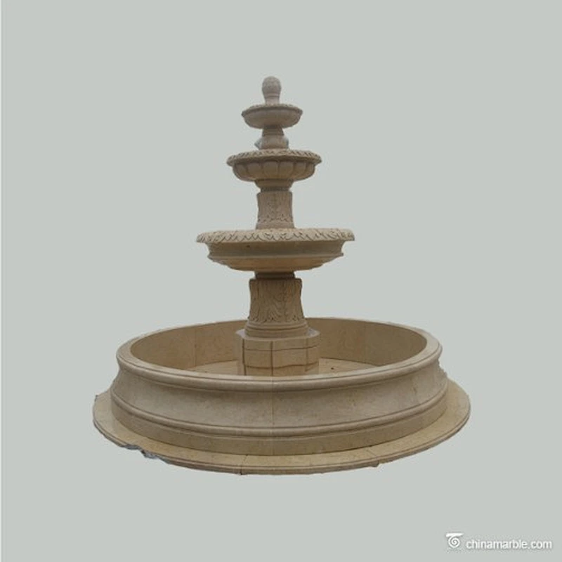 stone pillar fountain/pool waterfall fountain/cascade fountain