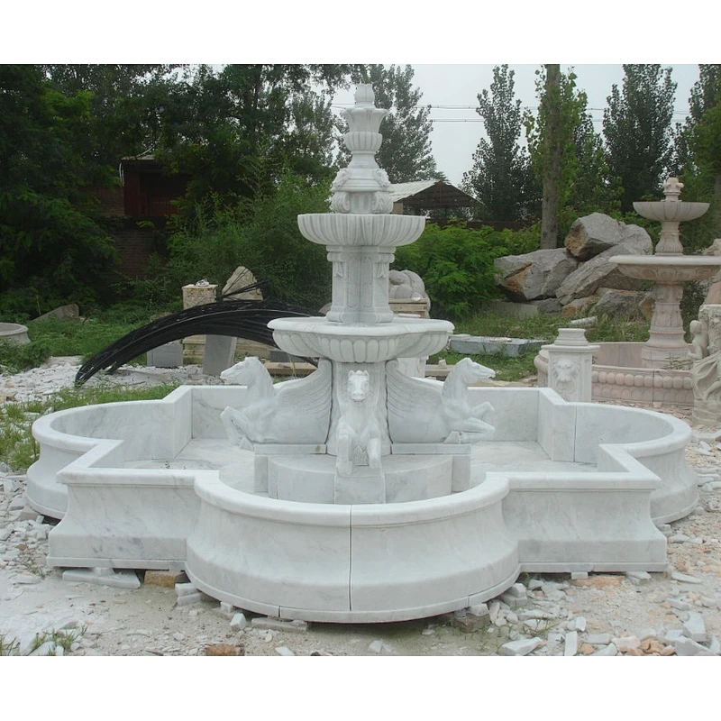 horse garden fountain waterfall/rock water fountain