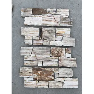 Cement Back Sandstone Wall Cladding/Garden Wall Stone to Decorate Wall
