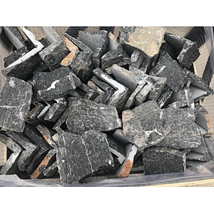 Black Slate Loose Stone Cladding/Random Stone Wall/Crazy Stone