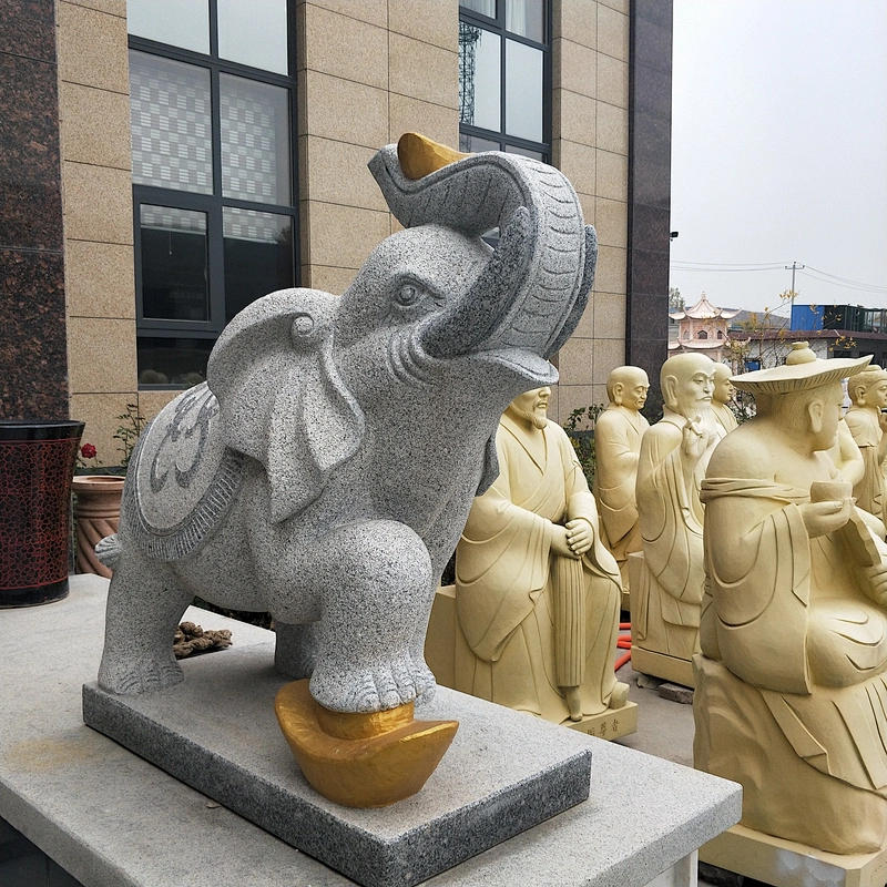 life size elephant sculpture/stone elephant sculpture/giant elephant statue