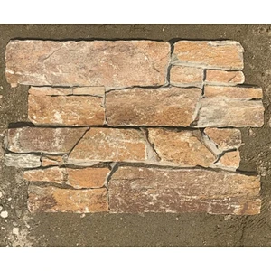 Rust Quartzite Meshed Cement Back Natural Stone Veneer Panels Lowes/cultured stone panel