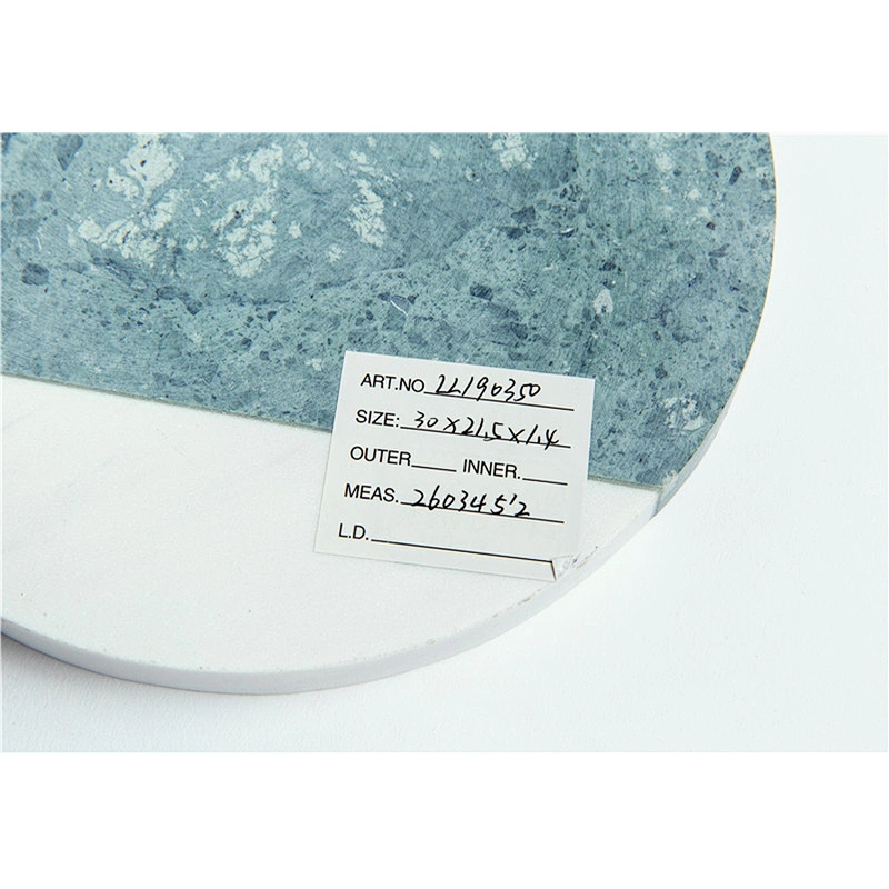 Cheap Kitchen Green And White Circular Marble Cheese Board For Professional Manufacture