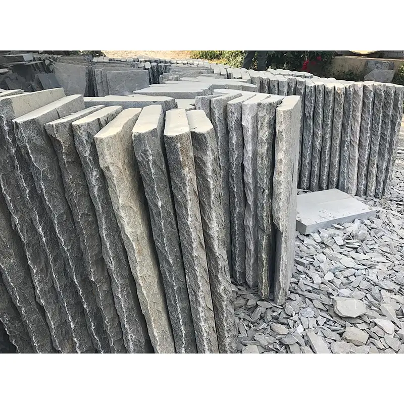 Black Slate  Chiseled Border Tile Swimming Pool Coping Stones